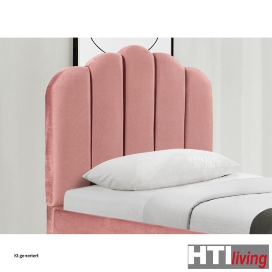 Polsterbett 90 x 200 cm Yoris Pink 