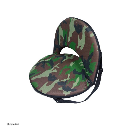 Bodensessel Camouflage Verstellbar Bodenstuhl Tarnmuster bis 150 kg 