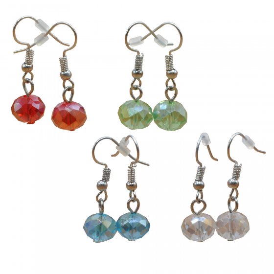 Kette Glänzend 52 Glasstein mehrfarbig 