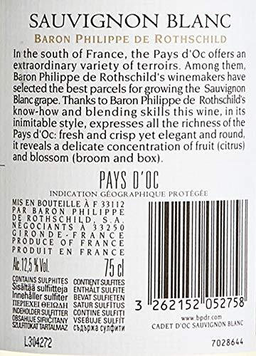 Cadet d Oc Barbacchus Sauvignon Blanc trockener Weißwein 750 ml 