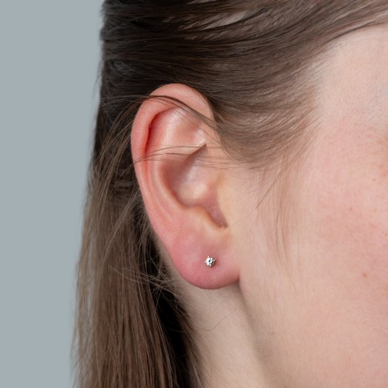 Ohrstecker 585/- Gelbgold glanz 2 Brill. 0,10 ct. H/P2 