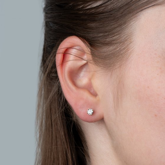 Ohrstecker 585/- Gelbgold 2 Brill. 0,50ct. H/P2 