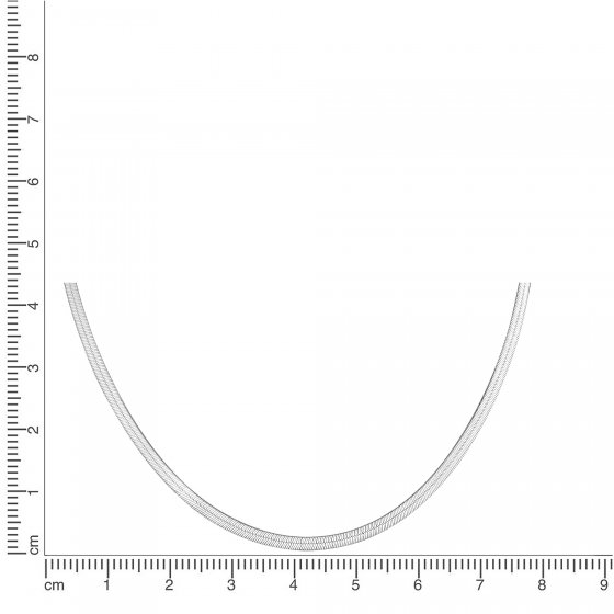 Collier 925 Silber rhodiniert 