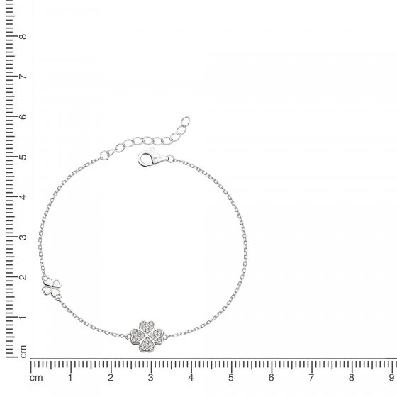 Armband 925 Silber rhodiniert Zirkonia 