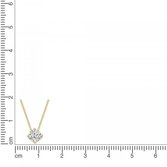 Collier 375/- Gelbgold Zirkonia 