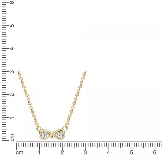 Collier 375 Gelbgold Zirkonia 