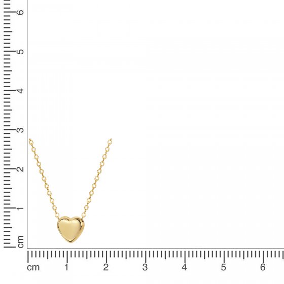 Collier 375/- Gelbgold Herz 