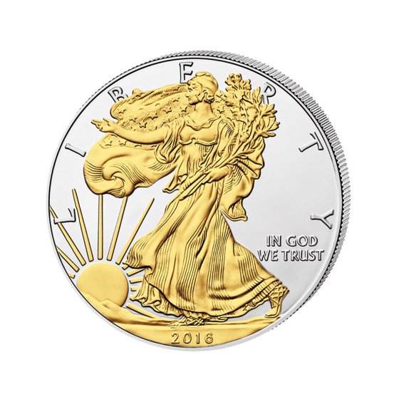 Amerikanische Silbermünzen 1 Dollar American Eagle 2016