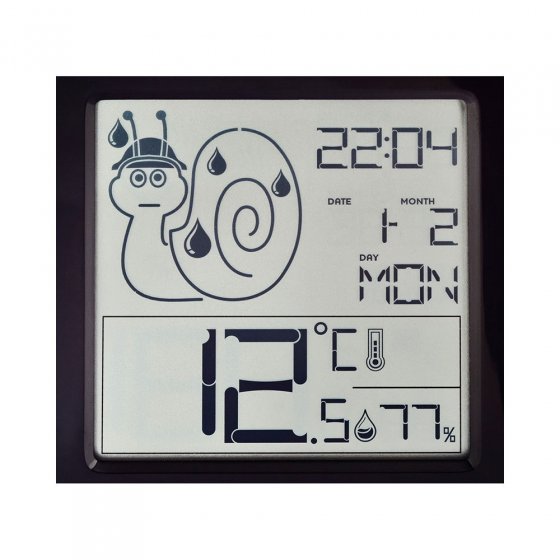 Thermo-/Hygrometer-Uhr „Komfort" 