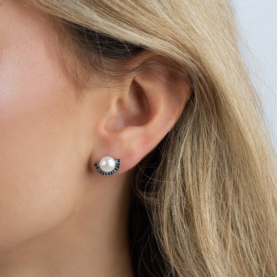 Ohrstecker 925/- Sterling Silber Süßwasserperle 