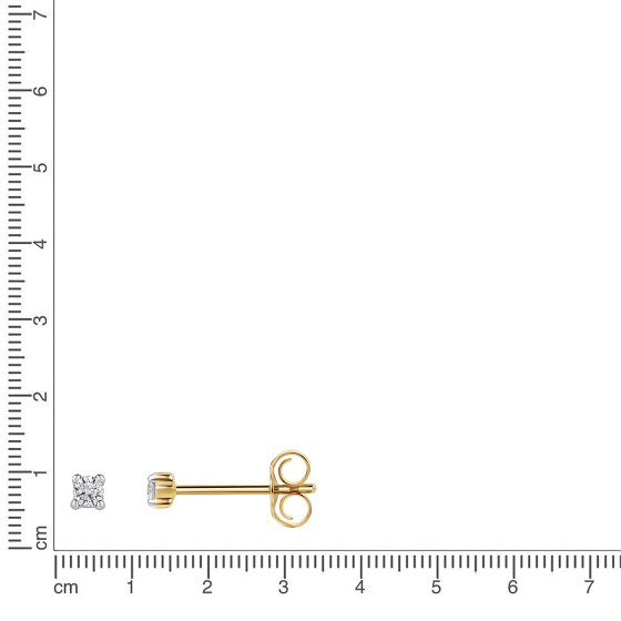 Ohrstecker 585/- Gelbgold Brillant 