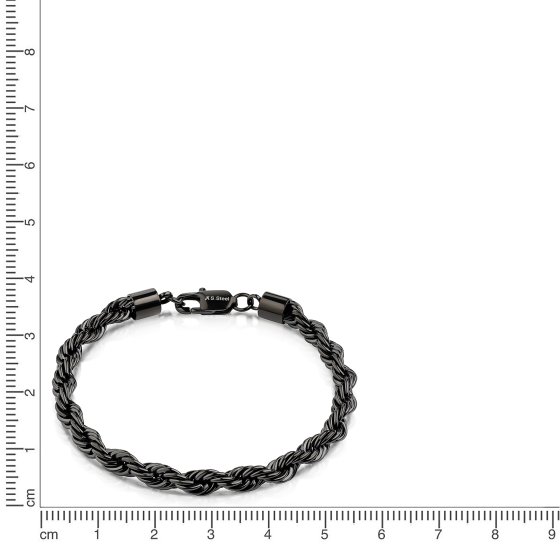 Armband Edelstahl/PVD schwarz 