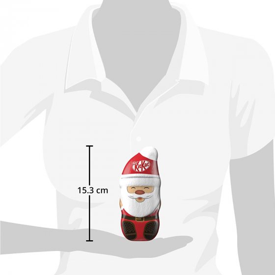 Nestlé KitKat Weihnachtsmann Milchschokolade mit Knusperstückchen 85g 