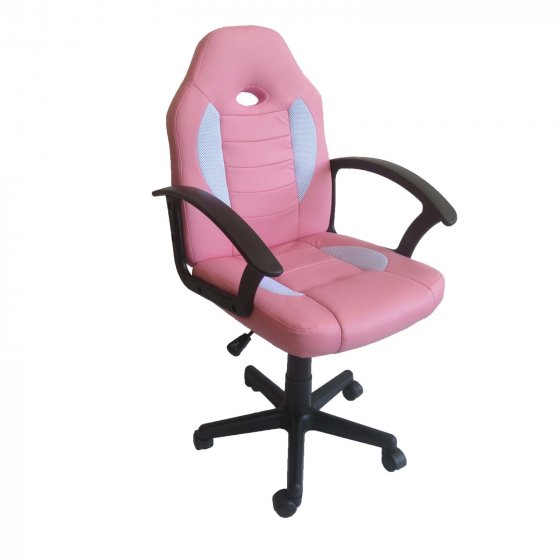 Schreibtischstuhl Junior höhenverstellbar ergonomischer Drehstuhl Pink 