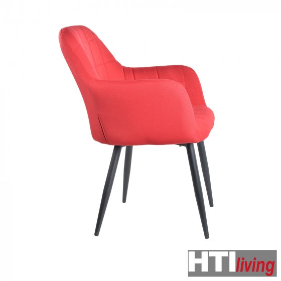Stuhl Albany Webstoff 2er-Set Rot