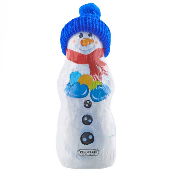 Riegelein Schneemann mit gestrickter Mütze Vollmilchschokolade 125g 