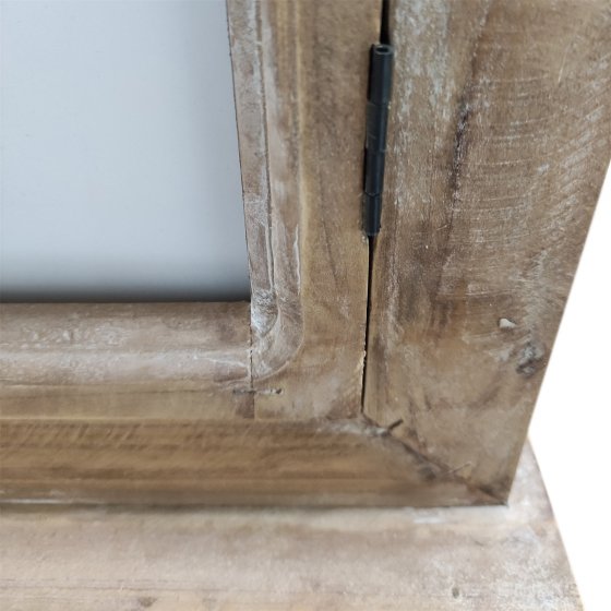 Dekofenster mit Spiegel Braun 