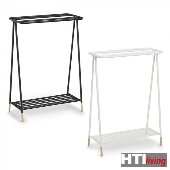 Handtuchständer Metall, Holz 