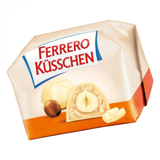 Ferrero Küsschen White Crispy mit weißer Schokolade und Crisp 172g 