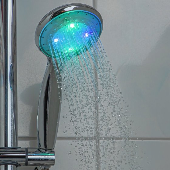 Duschkopf mit 8 LED 