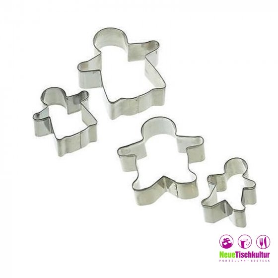 Ausstechformen-Set, Edelstahl, 4-teilig Lets Make 