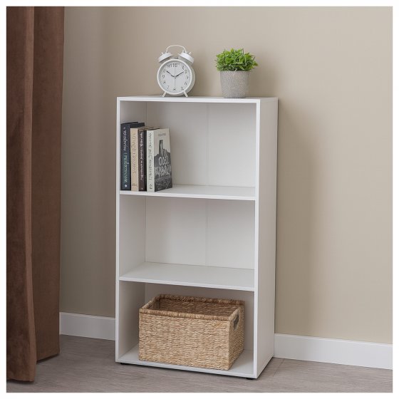 Standregal Nina mit 3 Fächern Weiß 