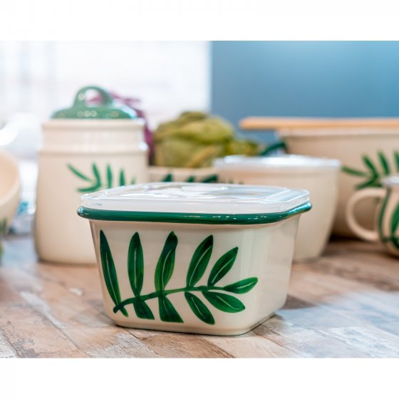 Schüssel mit Deckel 0,8 Liter Olivenzweig 