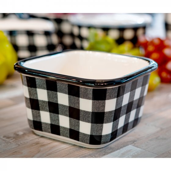 Schüssel mit Deckel 0,8 Liter Squares 