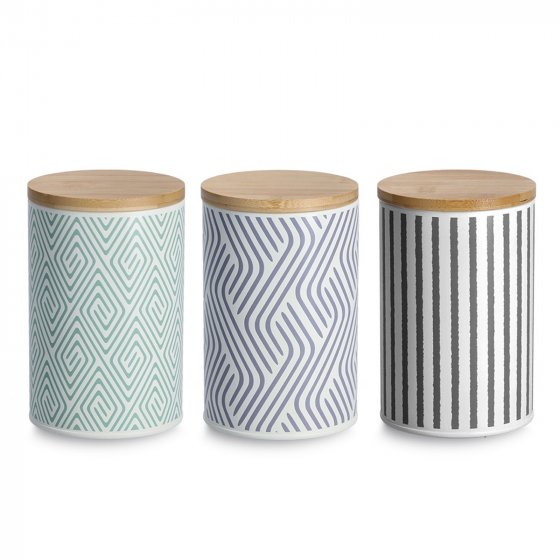 Vorratsdose Metall mit Holzdeckel 1000 ml 