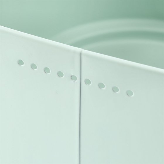 Brotkasten Metall mit Holzdeckel 