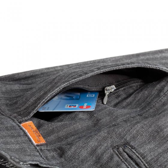 Struktur-Bundfaltenjeans blau 25 | Schwarz