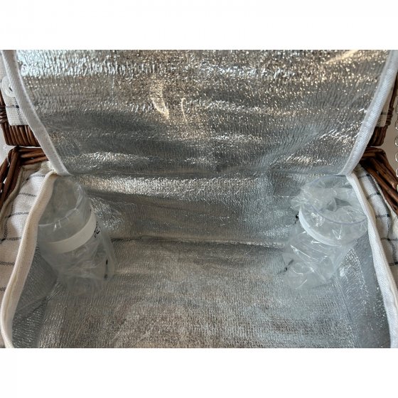 Picknickkorb für 2 Personen Finie Braun 