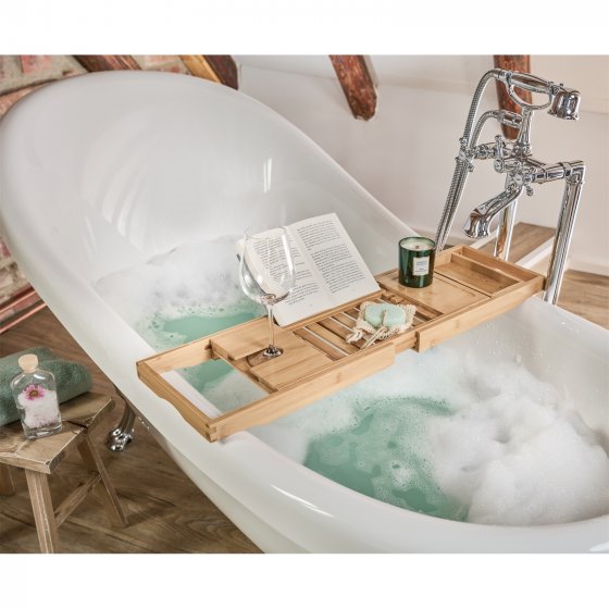 Badewannenablage Holz ausziehbar