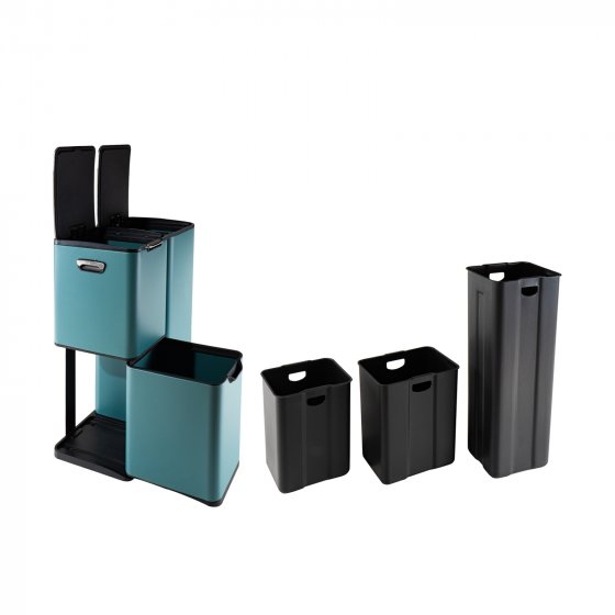 Mülltrennsystem Jannik 60 Liter Türkis 
