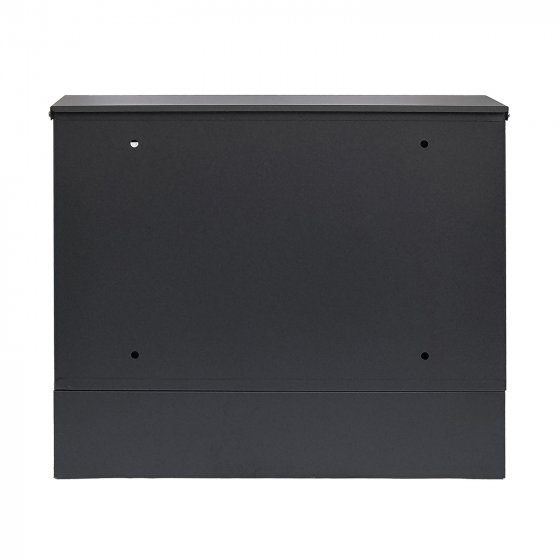 Briefkasten Amin Schwarz modern mit Zeitungsfach 