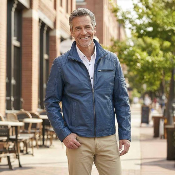 Modische Lederjacke 
