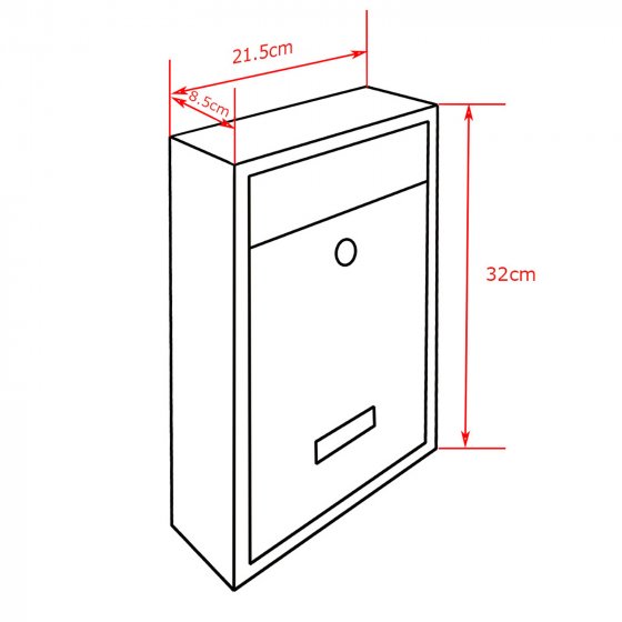 Briefkasten Amin Weiß klassisch 