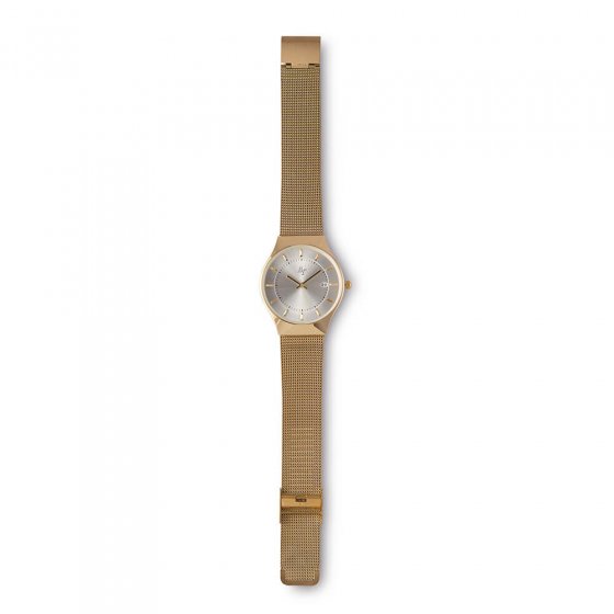 IHR GESCHENK: Milanaise-Armbanduhr „Gold”