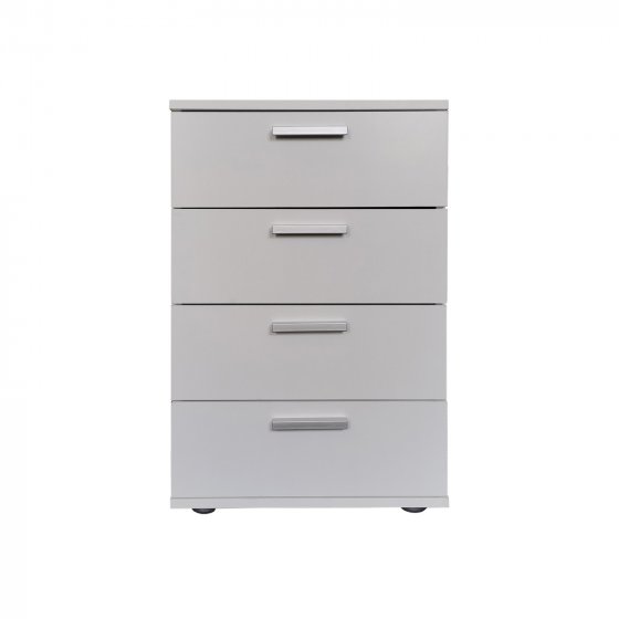 Nachtkommode 4 Schubladen Nina Weiß 