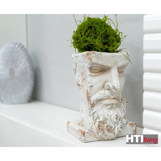 Pflanzgefäß Apollon Büste Poseidon 