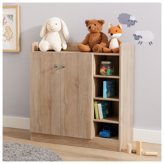 Sideboard mit 8 Regalfächern Sonoma 