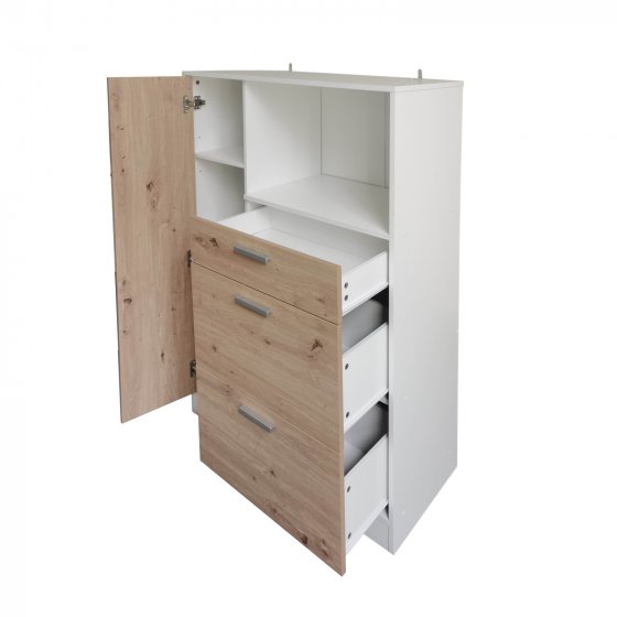 Küchenschrank Weiß Artisaneiche Blanca L 
