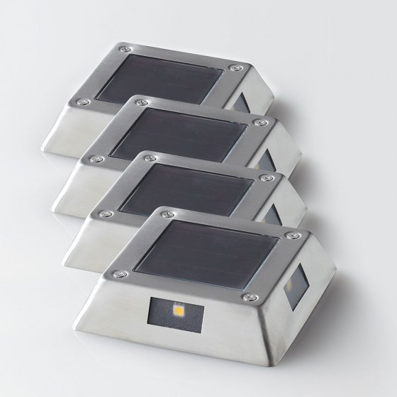 Edelstahl-Bodenstrahler 4er-Set