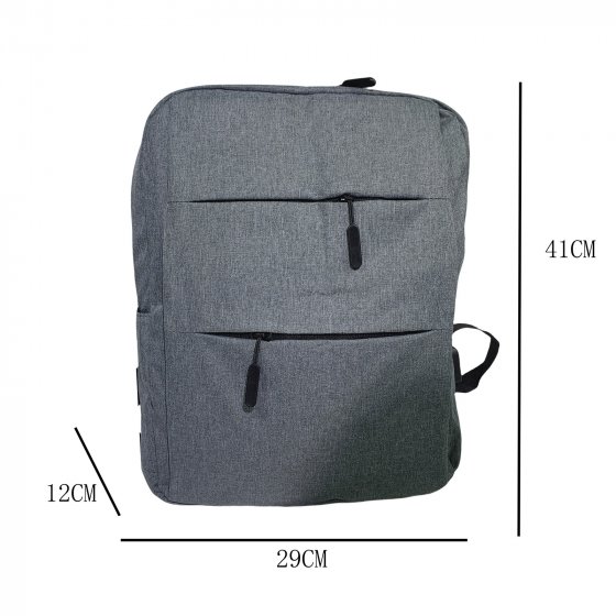 Kompakter Rucksack mit USB und Laptopfach Alltag, Schule, Uni oder Büro 