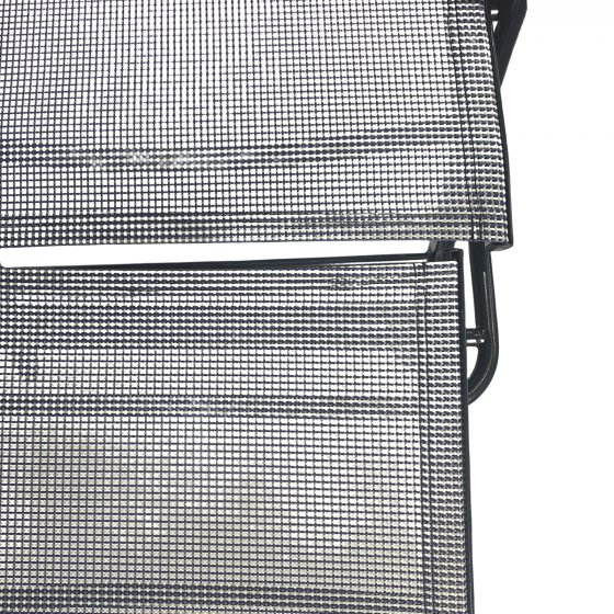 Bequemer Klappbarer Relaxstuhl mit Liegefunktion Grau 