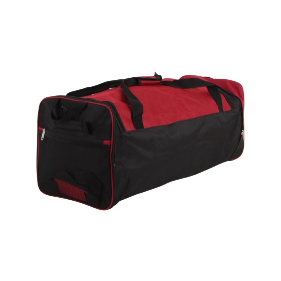 Reisetasche auf Rollen Rochester Schwarz Rot 