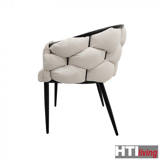 Stuhl Alsen Schwarz Beige 