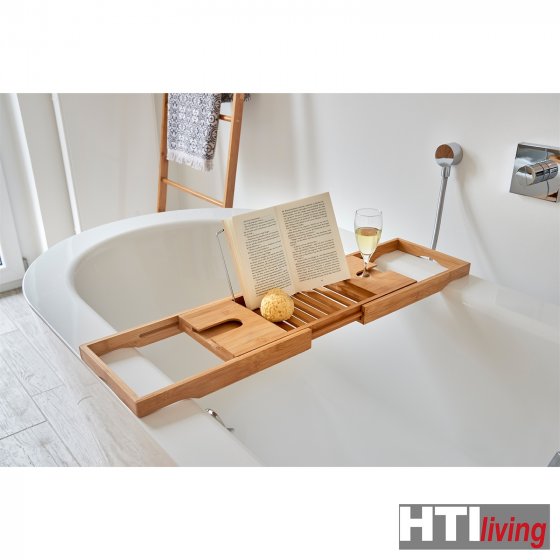 Badewannenablage Bambus/Metall 