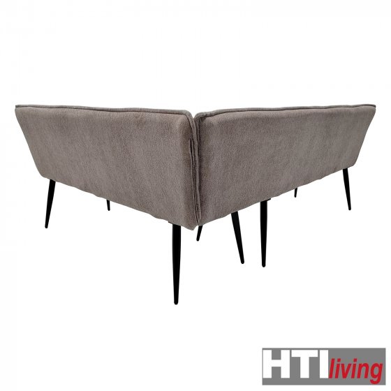 Eckbank 195 x 154 cm Mesilla Braun kurzer Schenkel rechts 