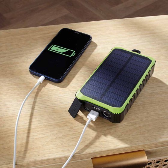 Kurbel- und Solar-Ladegerät 